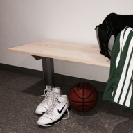 Rakks Single Arm Floor Mounted Pedestal Bench Support Bracket